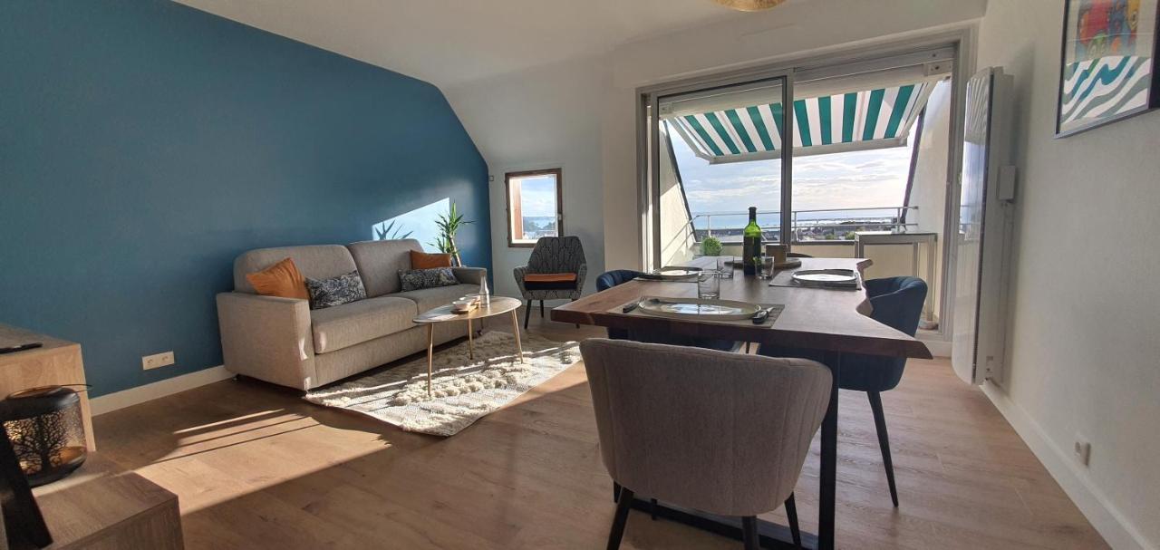 Appartement Bretagne Vue Mer Exceptionnelle Sur Les Hauts D'Erquy Au Calme ! Et Au Pied Du Gr34 Eksteriør bilde