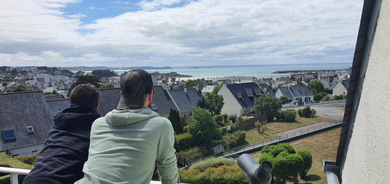 Appartement Bretagne Vue Mer Exceptionnelle Sur Les Hauts D'Erquy Au Calme ! Et Au Pied Du Gr34 Eksteriør bilde