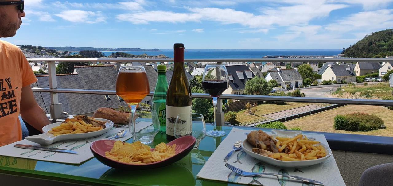 Appartement Bretagne Vue Mer Exceptionnelle Sur Les Hauts D'Erquy Au Calme ! Et Au Pied Du Gr34 Eksteriør bilde