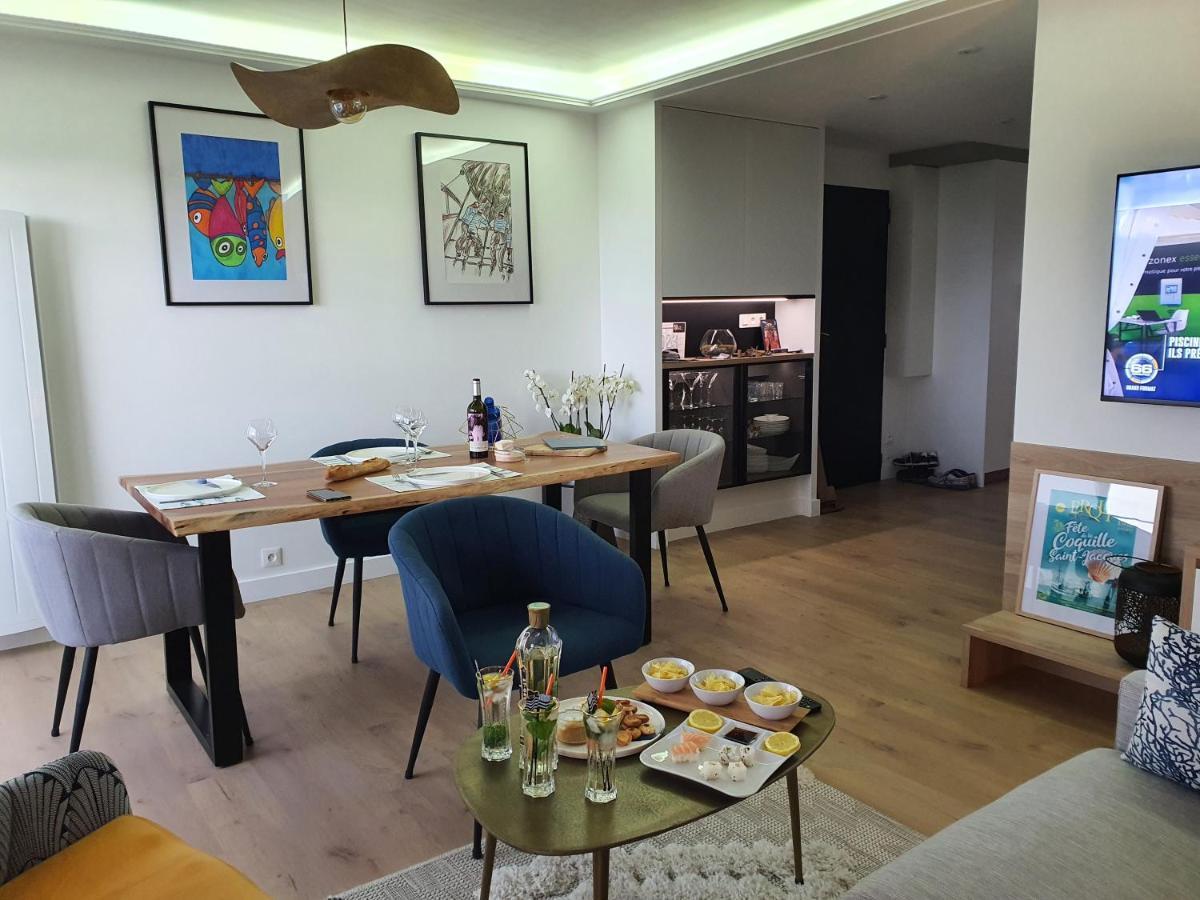 Appartement Bretagne Vue Mer Exceptionnelle Sur Les Hauts D'Erquy Au Calme ! Et Au Pied Du Gr34 Eksteriør bilde